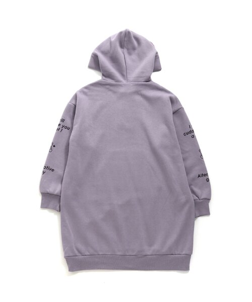 algy（アルジー）の「くまミミトレーナーワンピ_裏起毛（ワンピース・キッズ・ブラウン/ラベンダー/アイボリー・SMALL/X-SMALL/MEDIUM/XX-SMALL/XXX-SMALL）」の9枚目の写真