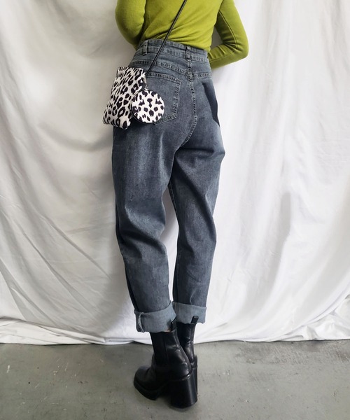 me+em select（ミームセレクト）の「【 M／L／XL 選べる３サイズ 】ヴィンテージウォッシュ加工　ルーズバルーンテーパードデニムパンツ【数量限定販売】（デニムパンツ・レディース・グレー/ブルー・MEDIUM/LARGE/X-LARGE）」の14枚目の写真