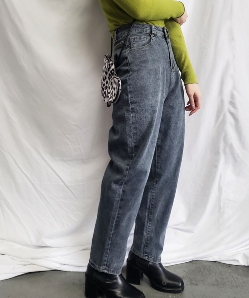 me+em select（ミームセレクト）の「【 M／L／XL 選べる３サイズ 】ヴィンテージウォッシュ加工　ルーズバルーンテーパードデニムパンツ【数量限定販売】（デニムパンツ・レディース・グレー/ブルー・MEDIUM/LARGE/X-LARGE）」の16枚目の写真