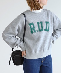 reca | プリント入り裏起毛2wayカーディガン(スウェット)