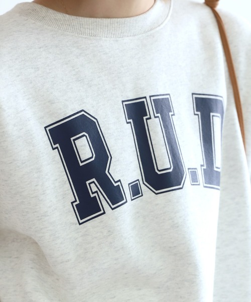 reca（レカ）の「プリント入り裏起毛2wayカーディガン（スウェット・レディース・オフホワイト/チャコールグレー/トップグレー・FREE）」の18枚目の写真