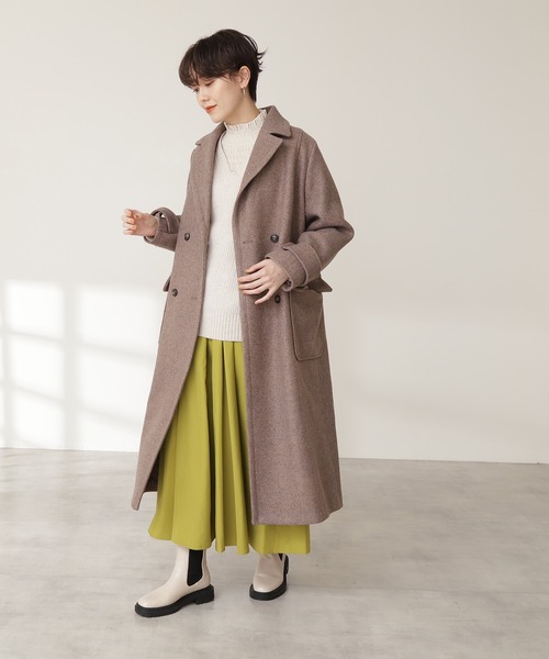 N.(N. Natural Beauty Basic)(エヌエヌナチュラルビューティーベーシック)の「◆シャーリングヨークハイネックブラウス(シャツ/ブラウス・レディース・モカ/ナチュラル/ライトグリーン・MEDIUM)」の9枚目の写真