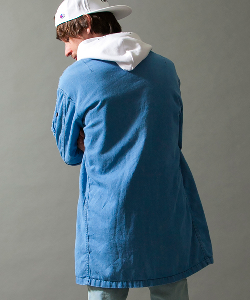 MONKEY TIME（モンキータイム）の「＜monkey time × ALPHA＞ ∴ LONG/MA-1 dnm/アウター ◆（ミリタリージャケット・メンズ・ライトブルー・SMALL/LARGE/MEDIUM）」の6枚目の写真