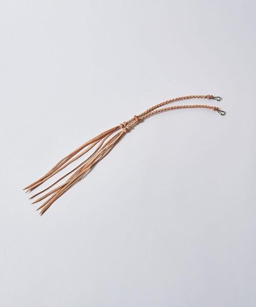 UNITED ARROWS（ユナイテッドアローズ）の「▲＜amarillo（アマリージョ）＞フリンジ マスクストラップ■■■（マスク・メンズ・その他1/ブラック/ナチュラル・FREE）」の5枚目の写真