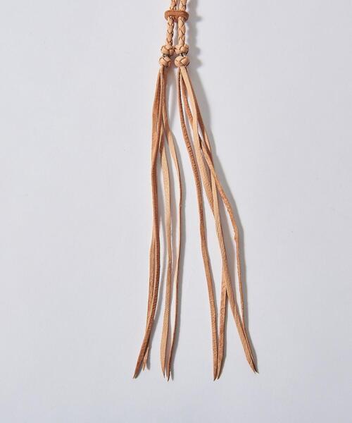 UNITED ARROWS（ユナイテッドアローズ）の「▲＜amarillo（アマリージョ）＞フリンジ マスクストラップ■■■（マスク・メンズ・その他1/ブラック/ナチュラル・FREE）」の10枚目の写真