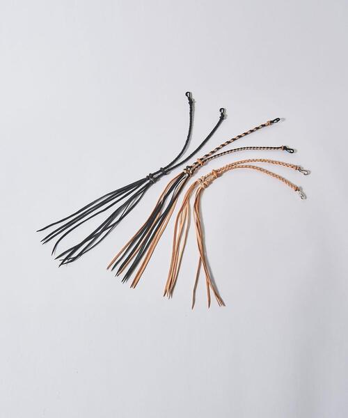 UNITED ARROWS（ユナイテッドアローズ）の「▲＜amarillo（アマリージョ）＞フリンジ マスクストラップ■■■（マスク・メンズ・その他1/ブラック/ナチュラル・FREE）」の11枚目の写真