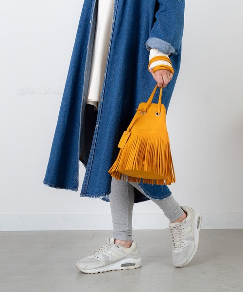 PICHI（ピイチ）の「フリンジショルダーBAG（ショルダーバッグ・レディース・ブラック/ベージュ/ブラウン/イエロー・FREE）」の8枚目の写真