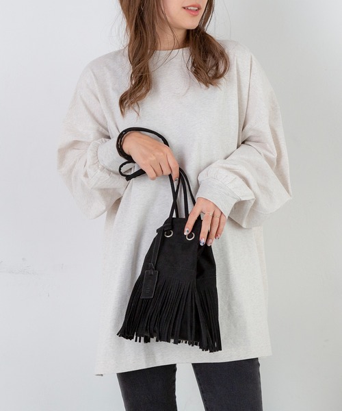 PICHI（ピイチ）の「フリンジショルダーBAG（ショルダーバッグ・レディース・ブラック/ベージュ/ブラウン/イエロー・FREE）」の12枚目の写真