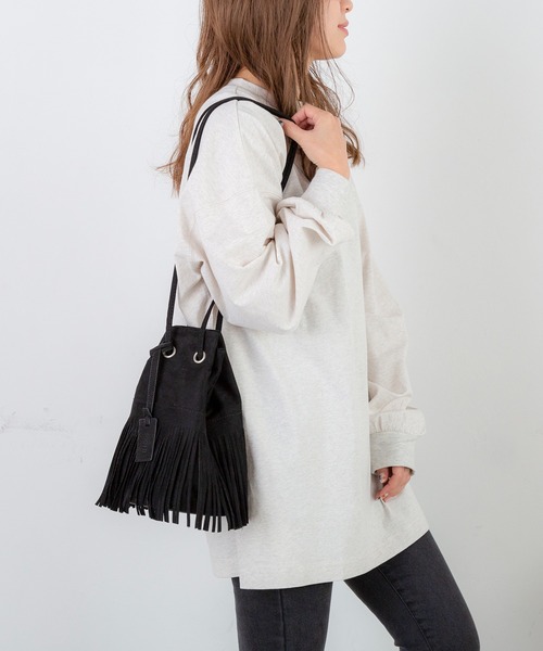 PICHI（ピイチ）の「フリンジショルダーBAG（ショルダーバッグ・レディース・ブラック/ベージュ/ブラウン/イエロー・FREE）」の13枚目の写真