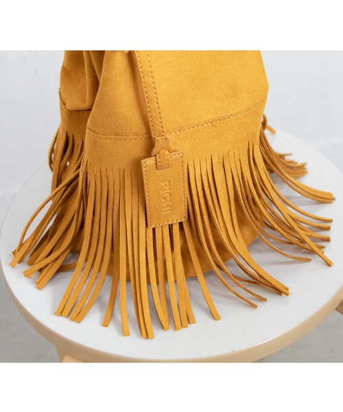 PICHI（ピイチ）の「フリンジショルダーBAG（ショルダーバッグ・レディース・ブラック/ベージュ/ブラウン/イエロー・FREE）」の17枚目の写真