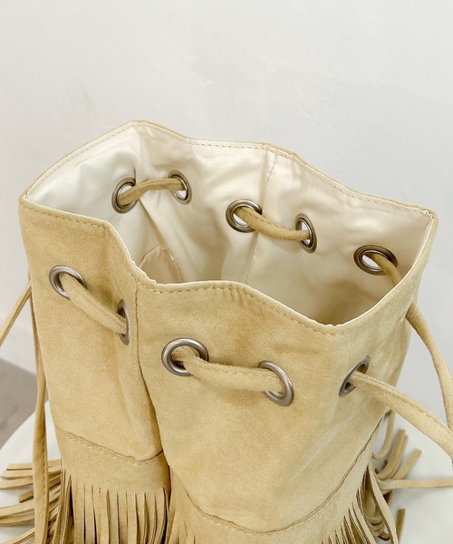 PICHI（ピイチ）の「フリンジショルダーBAG（ショルダーバッグ・レディース・ブラック/ベージュ/ブラウン/イエロー・FREE）」の19枚目の写真