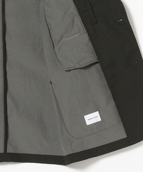 BEAMS LIGHTS（ビームスライツ）の「BEAMS LIGHTS / ドライタッチ ナイロン 2ボタン ジャケット（テーラードジャケット・メンズ・ブラック/オリーブ・LARGE/SMALL/MEDIUM/X-LARGE）」の5枚目の写真