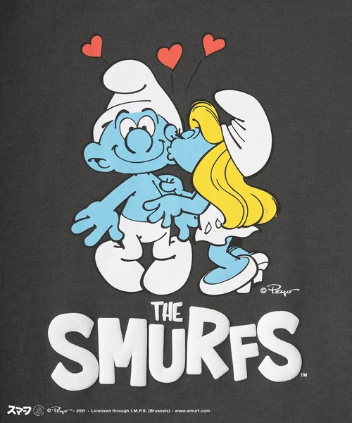 make a ray!（メイク ア レイ！）の「【THE SMURFS/スマーフ】ビッグシルエット イラスト プリントトレーナー/スウェット（スウェット・レディース・ホワイト系その他/ホワイト/チャコールグレー/グレー系その他/パープル系その他/ターコイズブルー/パープル・M/XL/L）」の9枚目の写真