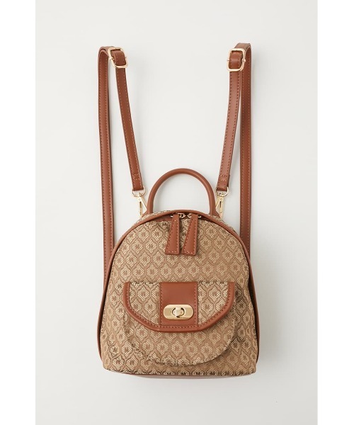 MOUSSY(マウジー)の「MONOGRAM バックパック(バックパック/リュック・レディース・ベージュ/ブラウン・FREE)」の11枚目の写真