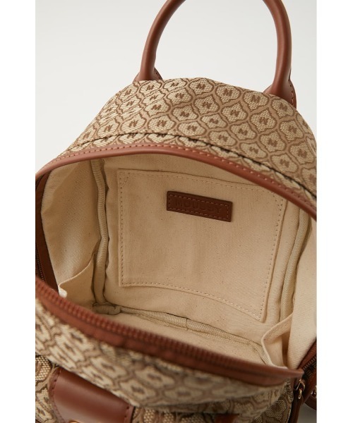 MOUSSY(マウジー)の「MONOGRAM バックパック(バックパック/リュック・レディース・ベージュ/ブラウン・FREE)」の6枚目の写真