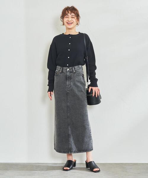 coen（コーエン）の「ハリヌキジャカードカーディガン（カーディガン/ボレロ・レディース・ナチュラル/シャーベット/ブラック・MEDIUM/LARGE）」の17枚目の写真