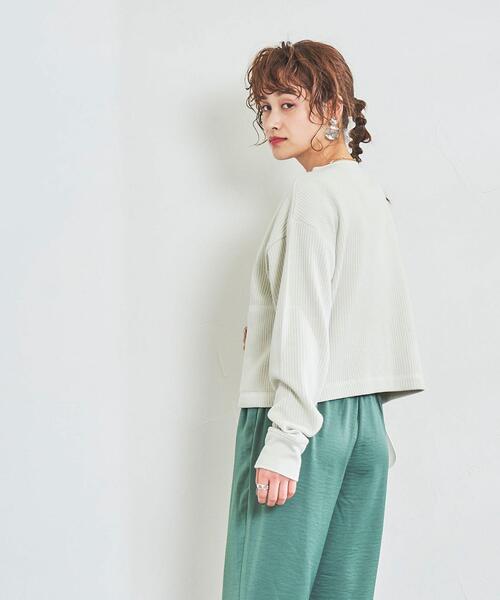 coen（コーエン）の「ハリヌキジャカードカーディガン（カーディガン/ボレロ・レディース・ナチュラル/シャーベット/ブラック・MEDIUM/LARGE）」の19枚目の写真