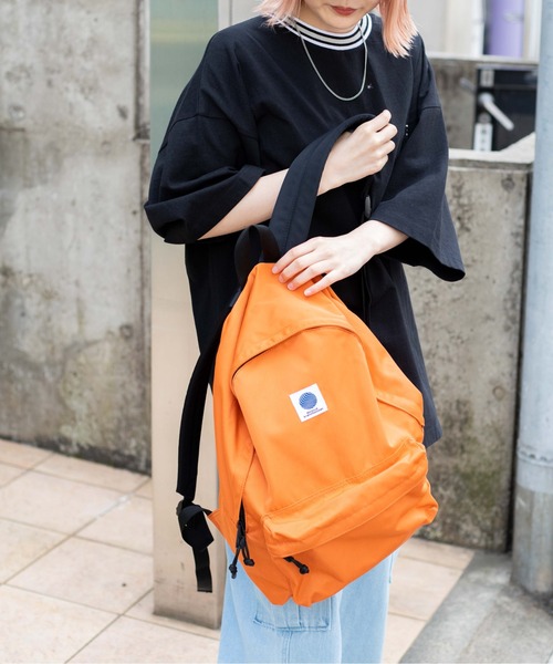 WEGO（ウィゴー）の「WEGO/ナイロンデイパック（バックパック/リュック・メンズ・ネイビー/グリーン/オレンジ/オフホワイト/グレー/ブラック・FREE）」の6枚目の写真