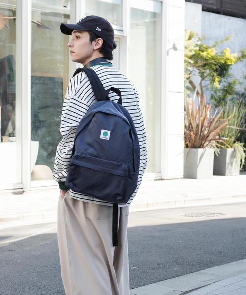 WEGO（ウィゴー）の「WEGO/ナイロンデイパック（バックパック/リュック・メンズ・ネイビー/グリーン/オレンジ/オフホワイト/グレー/ブラック・FREE）」の10枚目の写真