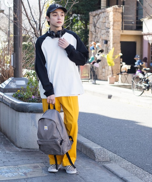 WEGO（ウィゴー）の「WEGO/ナイロンデイパック（バックパック/リュック・メンズ・ネイビー/グリーン/オレンジ/オフホワイト/グレー/ブラック・FREE）」の14枚目の写真