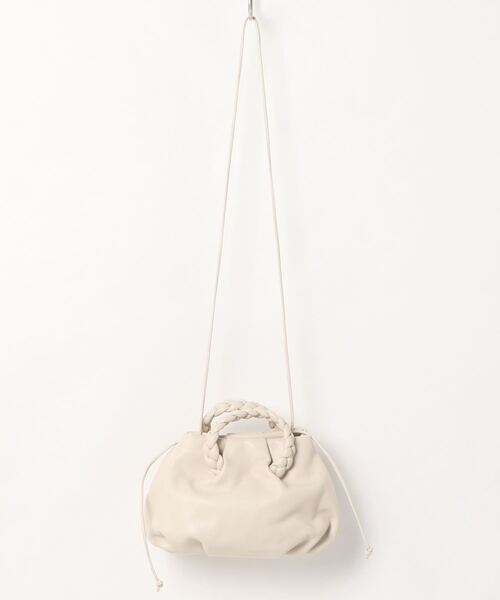 HEREU（ヘリュー）の「【HEREU/ヘリュー】レザー　ミニハンドバッグ　2WAY（ハンドバッグ・レディース・クリーム/ブラック・FREE）」の8枚目の写真