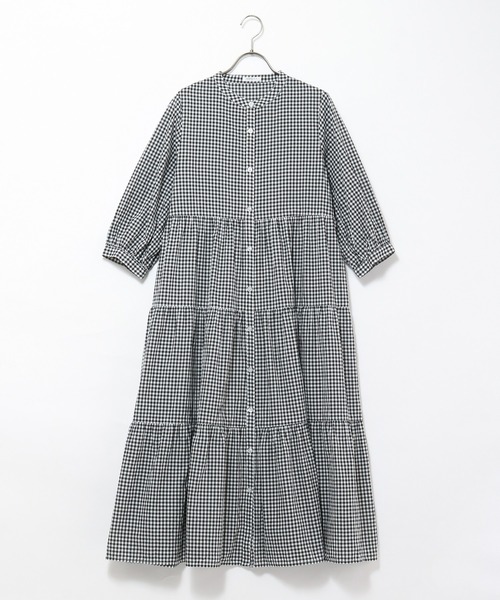 Honeys（ハニーズ）の「ティアードワンピース（ワンピース・レディース・ホワイト/ブラック/ミント/ラベンダー/ホワイト×ブラック・S/M/L）」の15枚目の写真