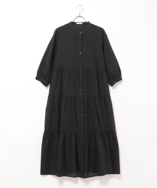 Honeys（ハニーズ）の「ティアードワンピース（ワンピース・レディース・ホワイト/ブラック/ミント/ラベンダー/ホワイト×ブラック・S/M/L）」の19枚目の写真