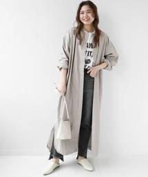 【ARMEN/アーメン】 UTILITY BAND COLLAR LONG OP  POPLI：ワンピース◆