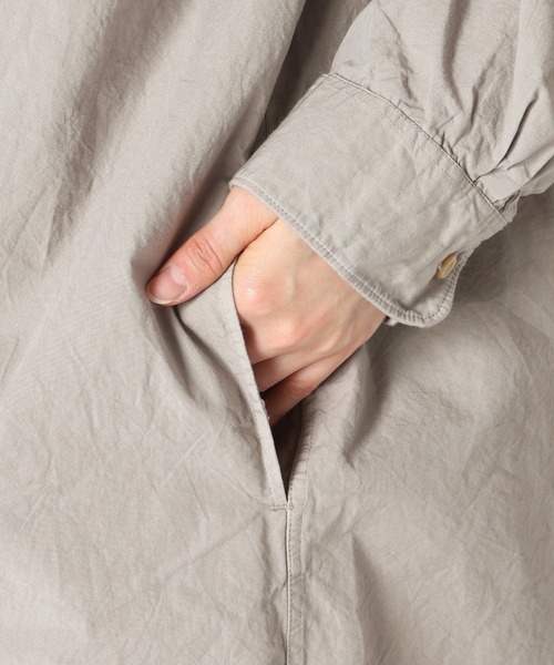 ARMEN(アーメン)の「【ARMEN/アーメン】 UTILITY BAND COLLAR LONG OP POPLI:ワンピース◆(ワンピース・レディース・ベージュ/グレー・FREE)」の22枚目の写真