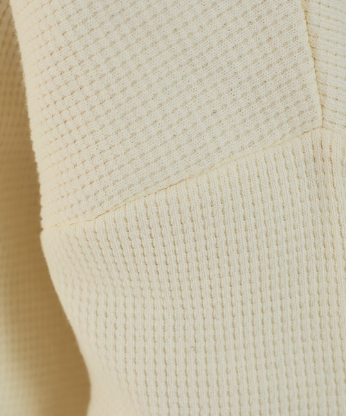 Rouge vif Anna（ルージュヴィフアンナ）の「2WAYワッフルカーデ（カーディガン/ボレロ・レディース・チャコールグレー/ベージュ/アイボリー・フリー）」の13枚目の写真