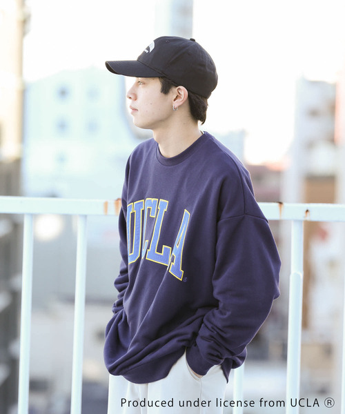 SENSE OF PLACE by URBAN RESEARCH（センスオブプレイスバイアーバンリサーチ）の「『別注』UCLA×SENSEOFPLACE カレッジロゴスウェット（スウェット・メンズ・グリーン/ネイビー/ライトグレー・X-LARGE/LARGE/MEDIUM）」の5枚目の写真