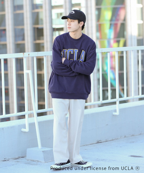 SENSE OF PLACE by URBAN RESEARCH（センスオブプレイスバイアーバンリサーチ）の「『別注』UCLA×SENSEOFPLACE カレッジロゴスウェット（スウェット・メンズ・グリーン/ネイビー/ライトグレー・X-LARGE/LARGE/MEDIUM）」の9枚目の写真
