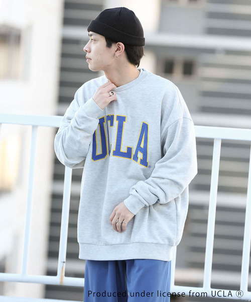 SENSE OF PLACE by URBAN RESEARCH（センスオブプレイスバイアーバンリサーチ）の「『別注』UCLA×SENSEOFPLACE カレッジロゴスウェット（スウェット・メンズ・グリーン/ネイビー/ライトグレー・X-LARGE/LARGE/MEDIUM）」の13枚目の写真