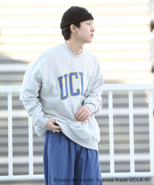 SENSE OF PLACE by URBAN RESEARCH（センスオブプレイスバイアーバンリサーチ）の「『別注』UCLA×SENSEOFPLACE カレッジロゴスウェット（スウェット・メンズ・グリーン/ネイビー/ライトグレー・X-LARGE/LARGE/MEDIUM）」の16枚目の写真