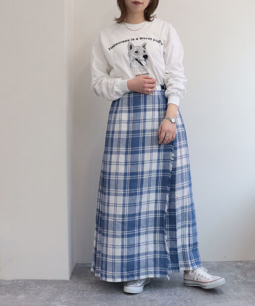 FREDY&GLOSTER（フレディアンドグロスター）の「【Regency Works/リージェンシーワークス】long sleeve animal print T プリントロンT（Tシャツ/カットソー・レディース・オフホワイト/アイボリー/ホワイト系その他/キナリ・MEDIUM）」の5枚目の写真