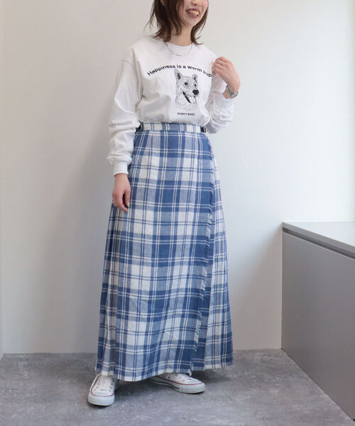 FREDY&GLOSTER（フレディアンドグロスター）の「【Regency Works/リージェンシーワークス】long sleeve animal print T プリントロンT（Tシャツ/カットソー・レディース・オフホワイト/アイボリー/ホワイト系その他/キナリ・MEDIUM）」の6枚目の写真