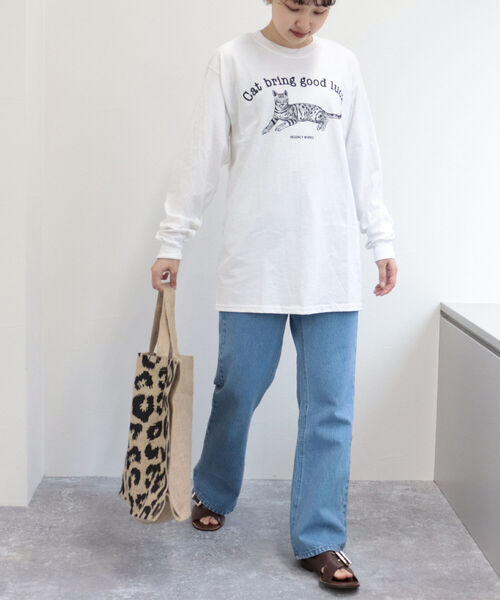 FREDY&GLOSTER（フレディアンドグロスター）の「【Regency Works/リージェンシーワークス】long sleeve animal print T プリントロンT（Tシャツ/カットソー・レディース・オフホワイト/アイボリー/ホワイト系その他/キナリ・MEDIUM）」の20枚目の写真