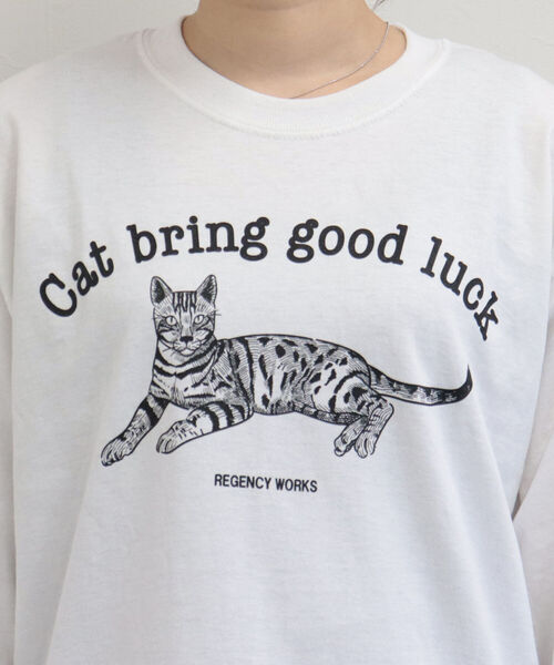 FREDY&GLOSTER（フレディアンドグロスター）の「【Regency Works/リージェンシーワークス】long sleeve animal print T プリントロンT（Tシャツ/カットソー・レディース・オフホワイト/アイボリー/ホワイト系その他/キナリ・MEDIUM）」の12枚目の写真