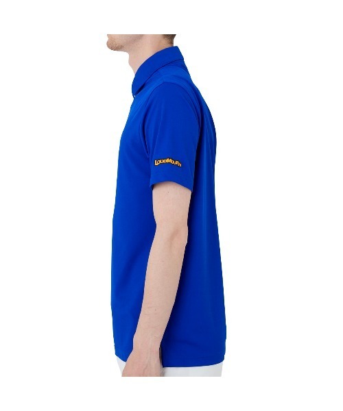 Loudmouth(ラウドマウス)の「LOUDMOUTH/ラウドマウス ゴルフウェア ワンポイント ロゴ 吸汗速乾 UVカット 接触冷感 ボタンダウン 無地 半袖 ポロシャツ(ポロシャツ・メンズ・ピンク/ブルー/ホワイト/ブラック/レッド/ターコイズブルー/イエロー/ネイビー・M/LL/XL/L/XXL)」の19枚目の写真
