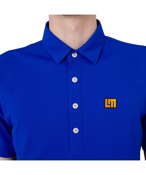 Loudmouth(ラウドマウス)の「LOUDMOUTH/ラウドマウス ゴルフウェア ワンポイント ロゴ 吸汗速乾 UVカット 接触冷感 ボタンダウン 無地 半袖 ポロシャツ(ポロシャツ・メンズ・ピンク/ブルー/ホワイト/ブラック/レッド/ターコイズブルー/イエロー/ネイビー・M/LL/XL/L/XXL)」の21枚目の写真