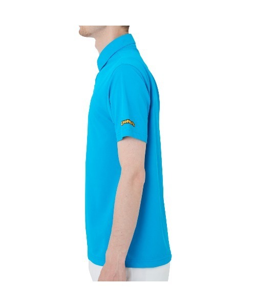Loudmouth(ラウドマウス)の「LOUDMOUTH/ラウドマウス ゴルフウェア ワンポイント ロゴ 吸汗速乾 UVカット 接触冷感 ボタンダウン 無地 半袖 ポロシャツ(ポロシャツ・メンズ・ピンク/ブルー/ホワイト/ブラック/レッド/ターコイズブルー/イエロー/ネイビー・M/LL/XL/L/XXL)」の11枚目の写真