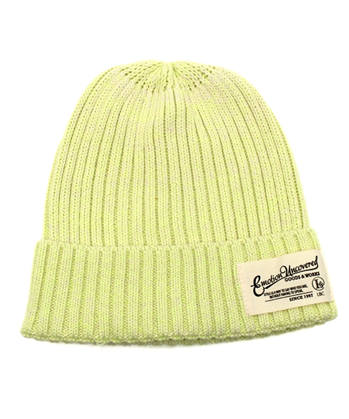 LBC（エルビーシー）の「コットンニットワッチ      （ニットキャップ/ビーニー・レディース・グレー/イエロー/ネイビー・ONE SIZE）」の3枚目の写真