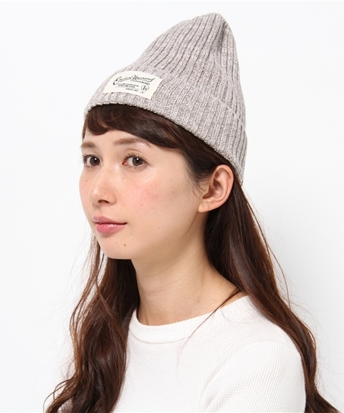 LBC（エルビーシー）の「コットンニットワッチ      （ニットキャップ/ビーニー・レディース・グレー/イエロー/ネイビー・ONE SIZE）」の8枚目の写真