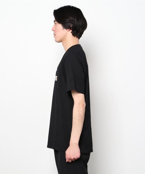 Carhartt WIP(カーハートダブリューアイピー)の「S/S POCKET T-SHIRT(Tシャツ/カットソー・メンズ・ブラック/ダークネイビー/イエロー/ヘザーグレー/カーキ/ピンク系その他/オレンジ/ホワイト/グリーン系その他/オレンジ系その他・LARGE/MEDIUM/X-LARGE/SMALL/XX-LARGE/X-SMALL)」の11枚目の写真