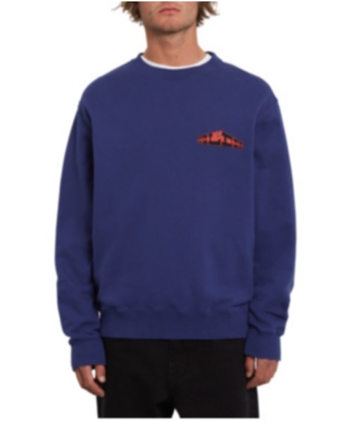 VOLCOM(ボルコム)の「ELZO DURT FA CREW(スウェット・メンズ・ブルー・MEDIUM/LARGE)」の1枚目の写真