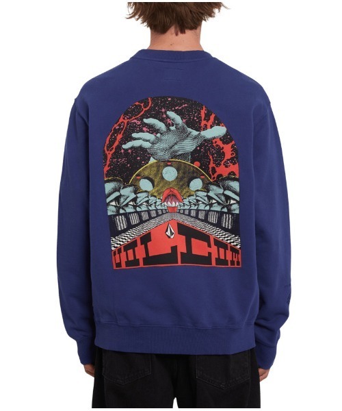 VOLCOM(ボルコム)の「ELZO DURT FA CREW(スウェット・メンズ・ブルー・MEDIUM/LARGE)」の4枚目の写真