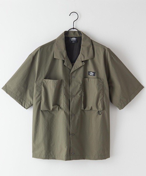 OUTDOOR PRODUCTS APPAREL(アウトドアプロダクツアパレル)の「ワイドシルエット/ビッグシルエット キャンパーシャツ(シャツ/ブラウス・メンズ・カーキ/ベージュ/ブラック・X-LARGE/LARGE/MEDIUM)」の6枚目の写真