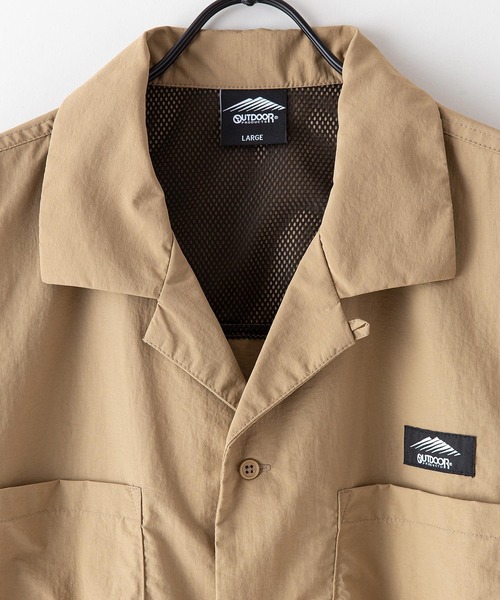 OUTDOOR PRODUCTS APPAREL(アウトドアプロダクツアパレル)の「ワイドシルエット/ビッグシルエット キャンパーシャツ(シャツ/ブラウス・メンズ・カーキ/ベージュ/ブラック・X-LARGE/LARGE/MEDIUM)」の7枚目の写真