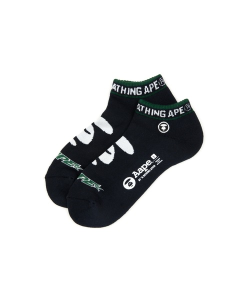 AAPE BY A BATHING APE(エーエイプバイアベイシングエイプ)の「AAPE SOCKS S(ソックス/靴下・メンズ・ネイビー/ブラック・LARGE)」の2枚目の写真