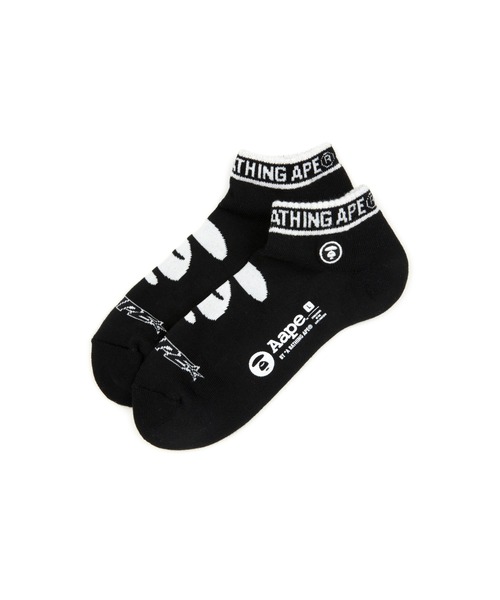 AAPE BY A BATHING APE(エーエイプバイアベイシングエイプ)の「AAPE SOCKS S(ソックス/靴下・メンズ・ネイビー/ブラック・LARGE)」の1枚目の写真